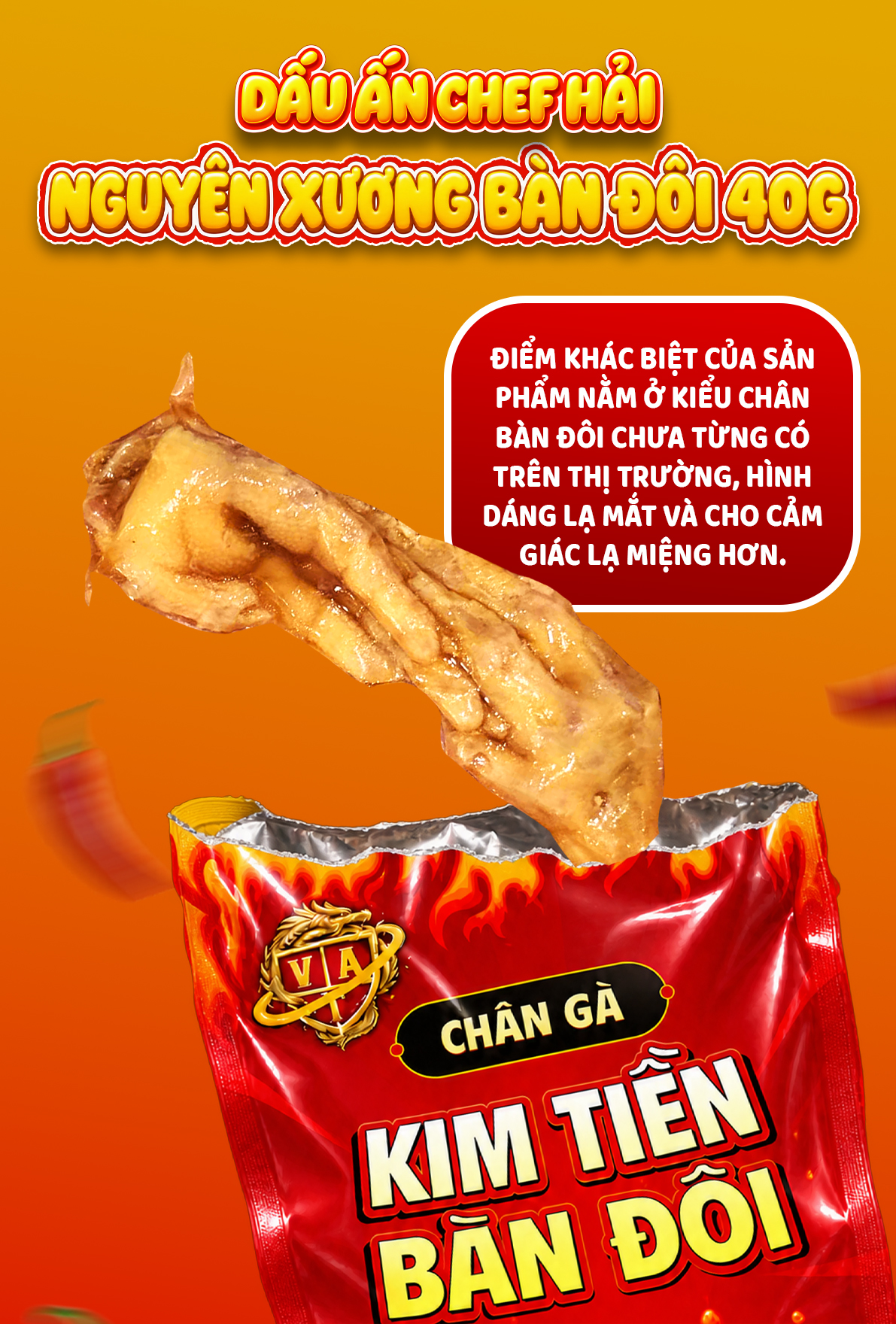 Ảnh 6 – Chân gà Kim Tiền bàn đôi 40g