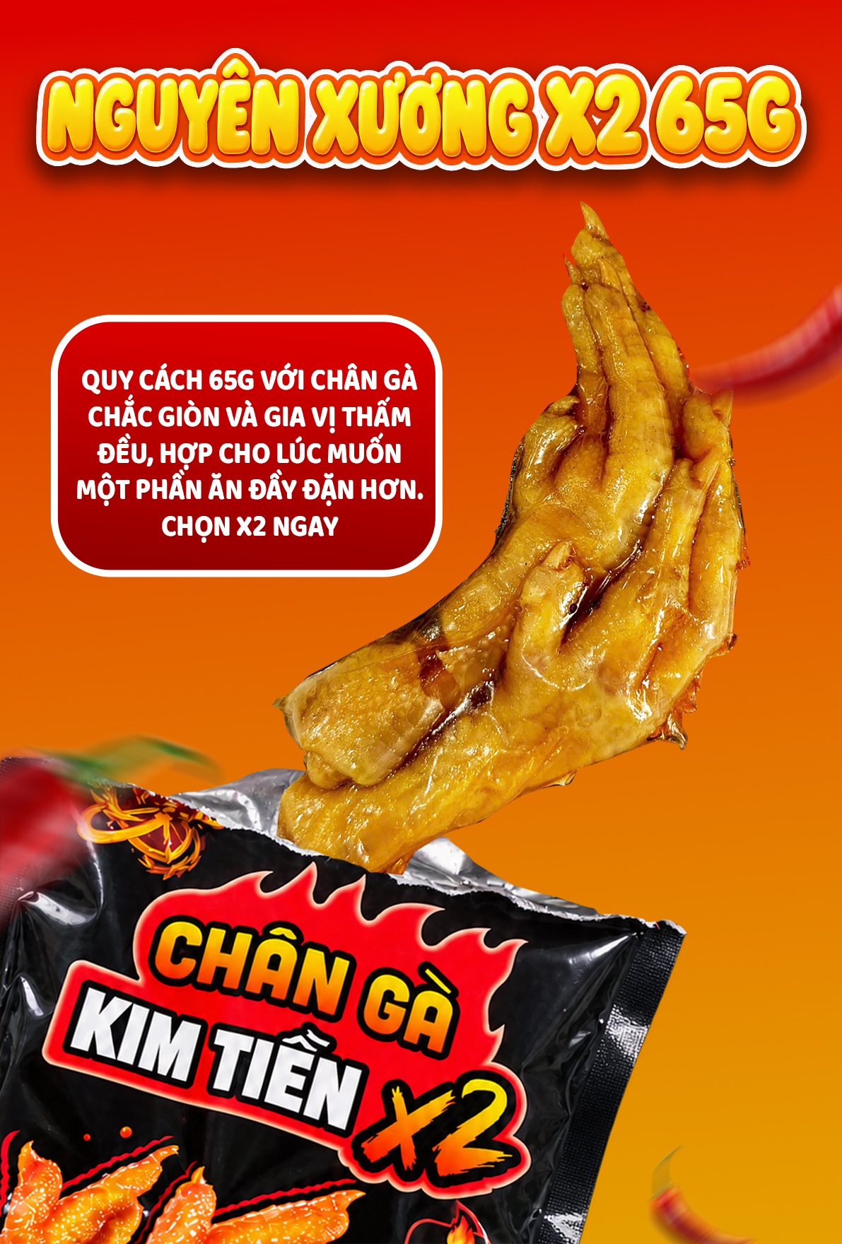 Ảnh 7 – Chân gà Kim Tiền X2 65g