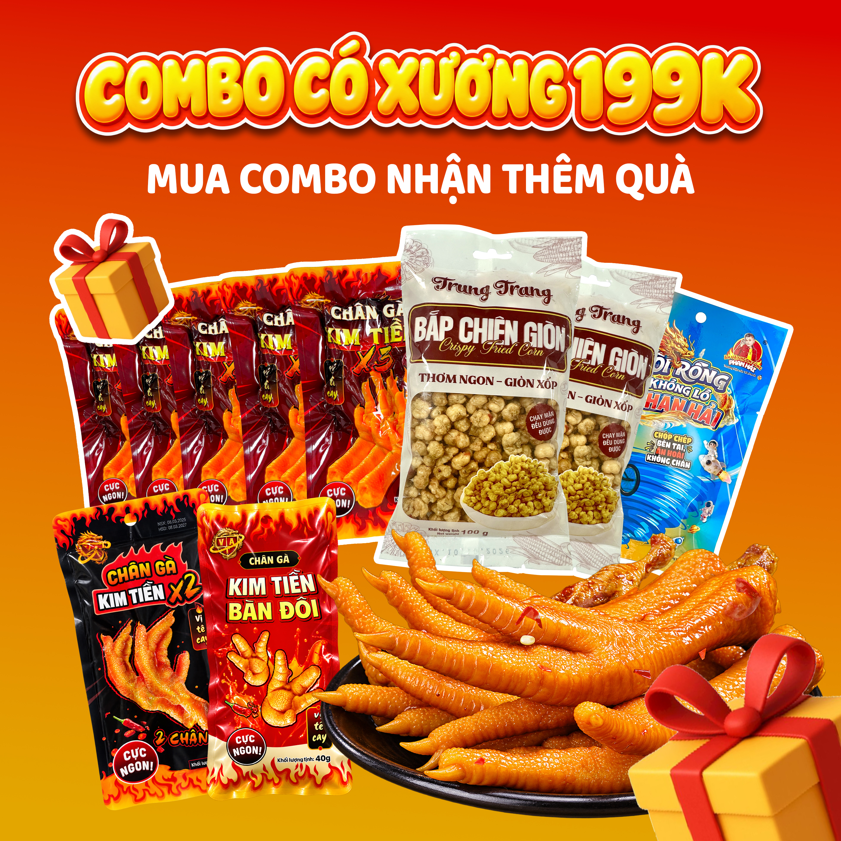Combo có xương 199K – quà tặng